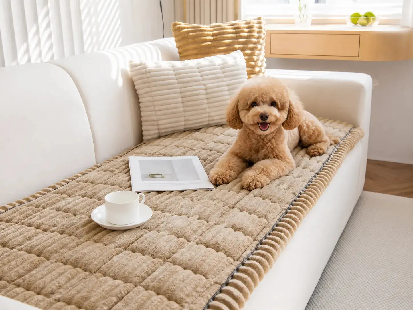 Lazy Soft Flannel Breathable Pet Mat Non-Slip Couch Cover Memoryloop1999